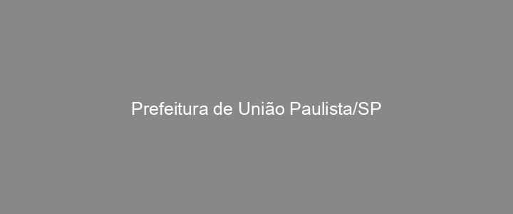 Provas Anteriores Prefeitura de União Paulista/SP
